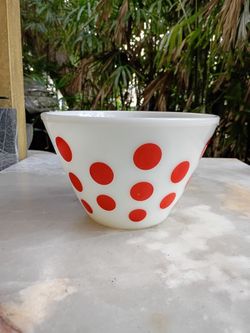 Fire King Polka Dot Bowl