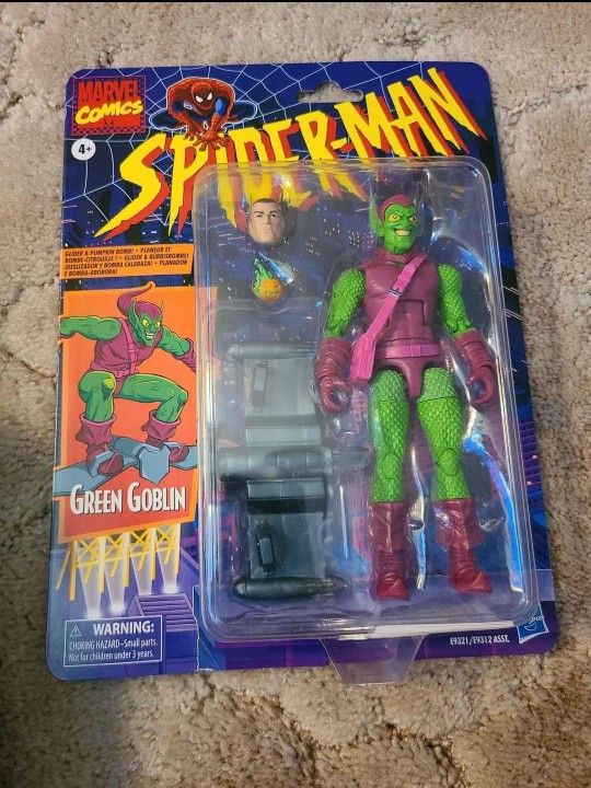 *Rare* Retro Marvel Comics Spider-Man Green Goblin Figure