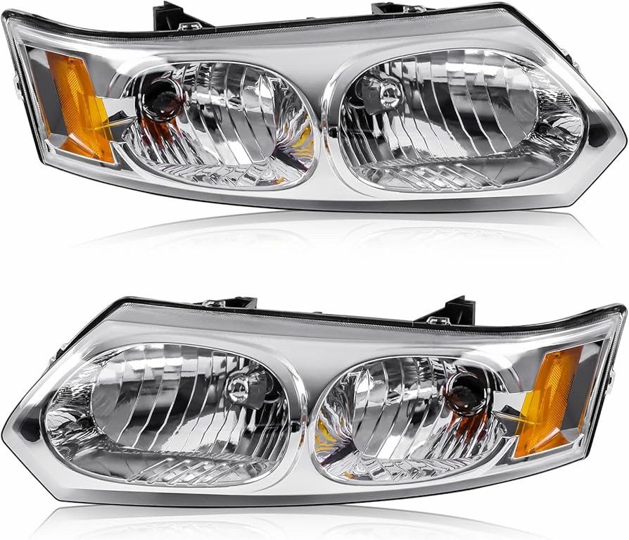 Headlight Assembly Compatible with Saturn Ion 2003-2007 Halogen Headlamp, OE-Style Head Lamp Replacement for GM GM 1 1, Ch