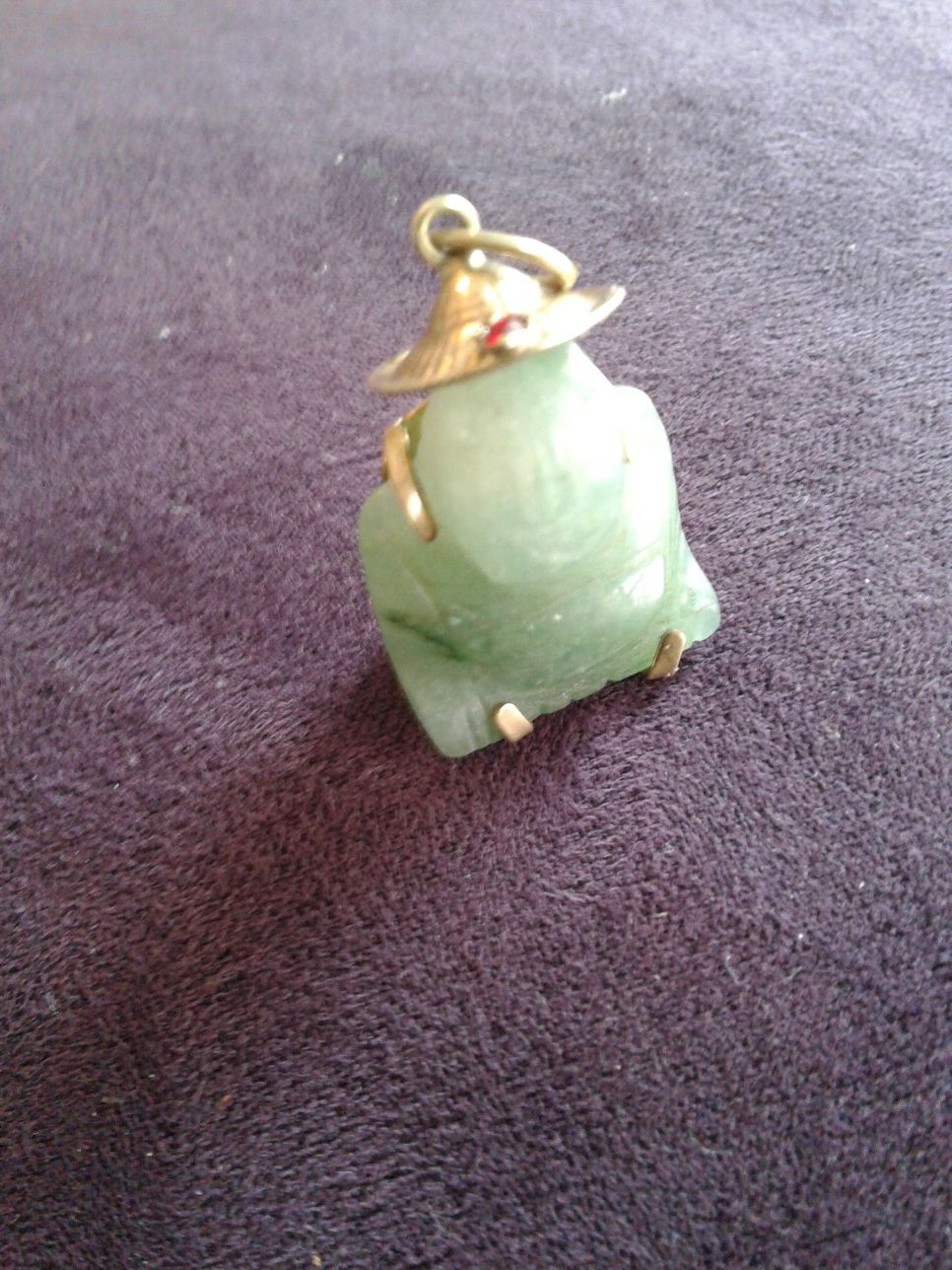 Vintage Jade Buddha pendant