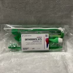 Portable Orthodontic Oral braces Care Kit Wax Threader Mirror Floss Toothbrush