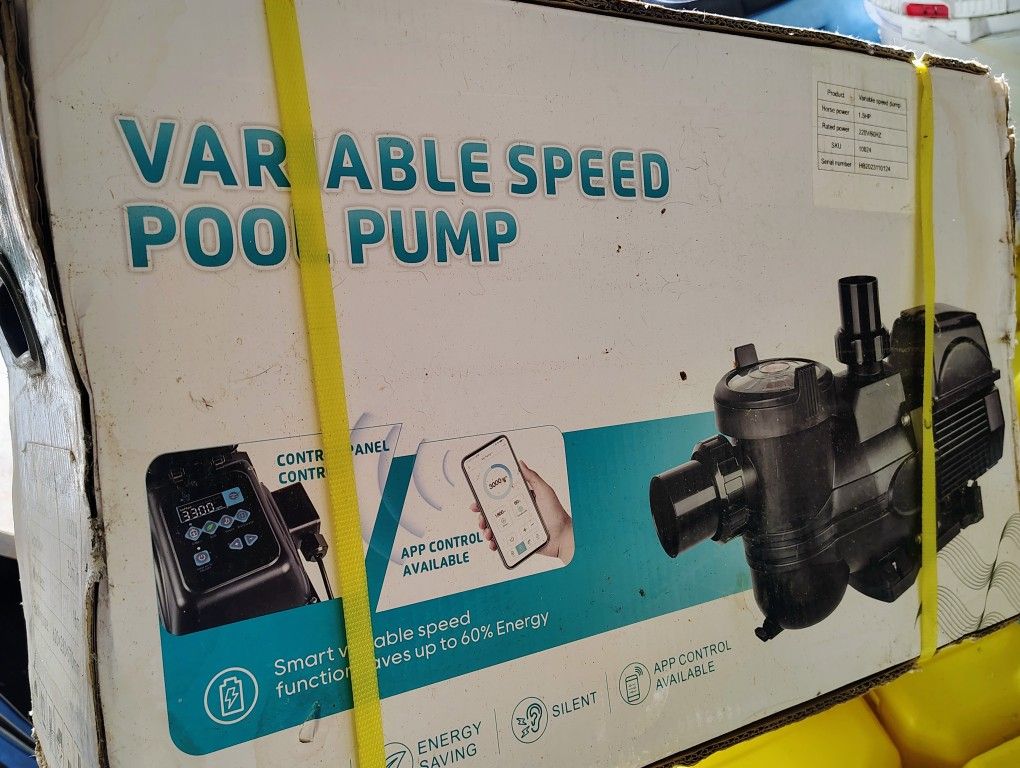 variable speed pool pump 1.5hp model wl hlvsp150q New In Box Never Used