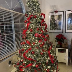 9ft Flocked Christmas Tree