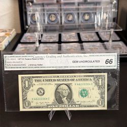 1977 $1 Radar Note !!!