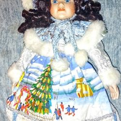 Vintage Porcelain Doll 