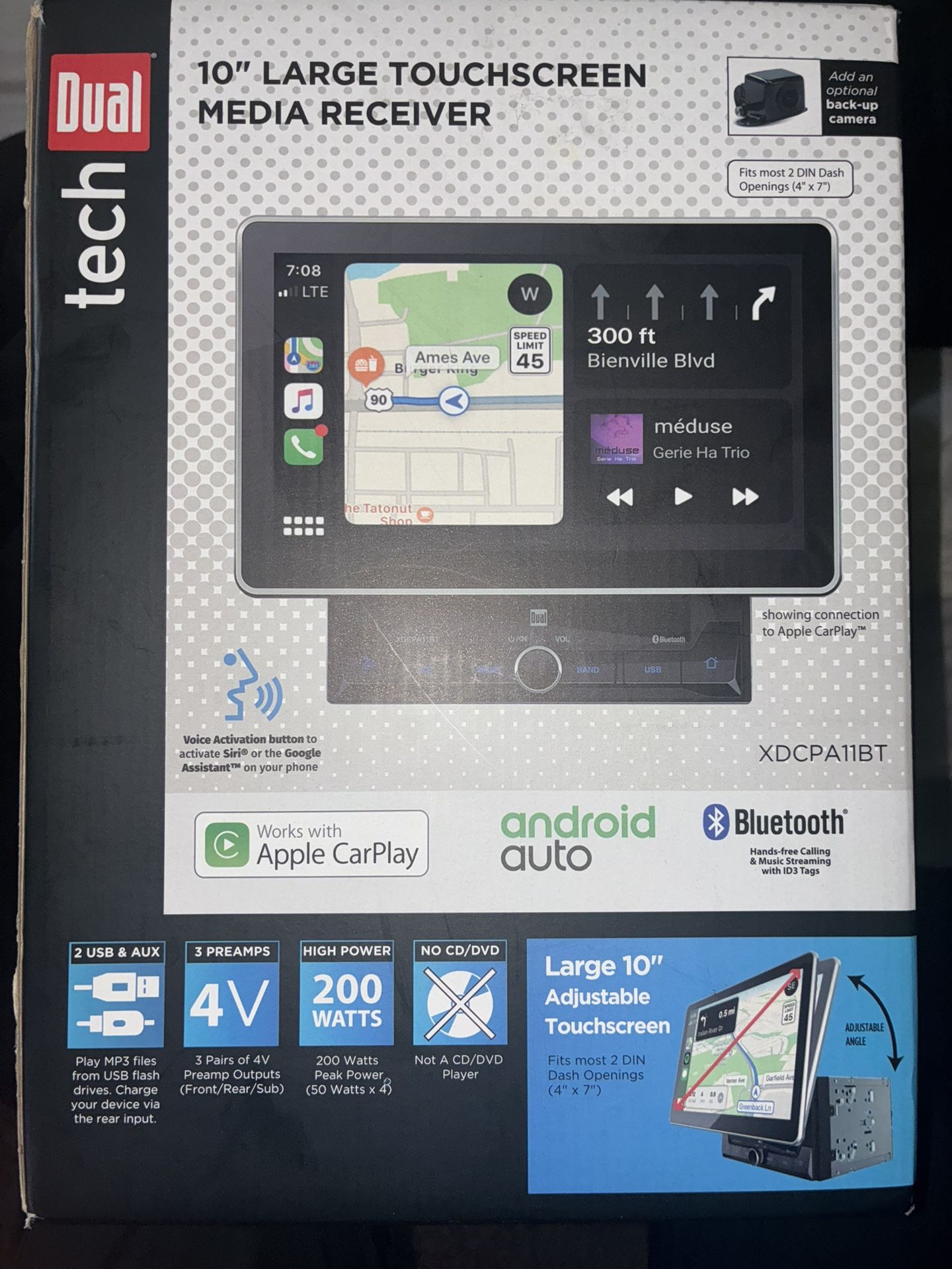 10” Large Touchscreen MEDIA RECIEVER