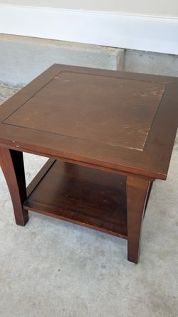 Pottery barn wood side table