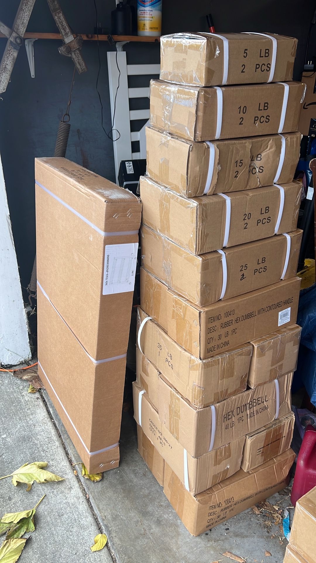 3 Tier Rack With Dumbbells