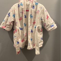 Fleece Lined Hoodie Robe 