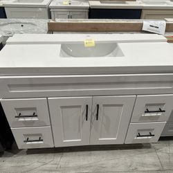 Bathroom Vanity 48 inch White 
