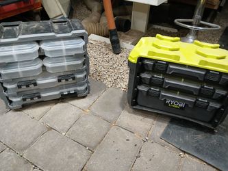 Ryobi Link + Husky Plastic Storage Containers