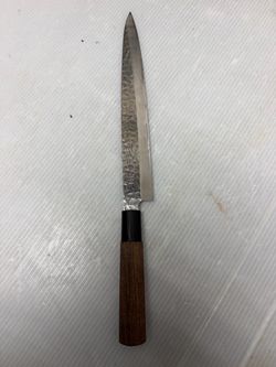 Hammered Stainless Steel Slicing Knife Made In Japan