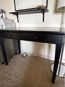 Crate & Barrel wooden desk