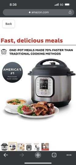 New Duo 7-In-1 Electric Pressure Cooker, Slow Cooker, Rice Cooker