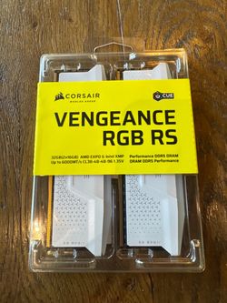 Corsair Vengeance RGB RS 32GB DDR5 RAM – White