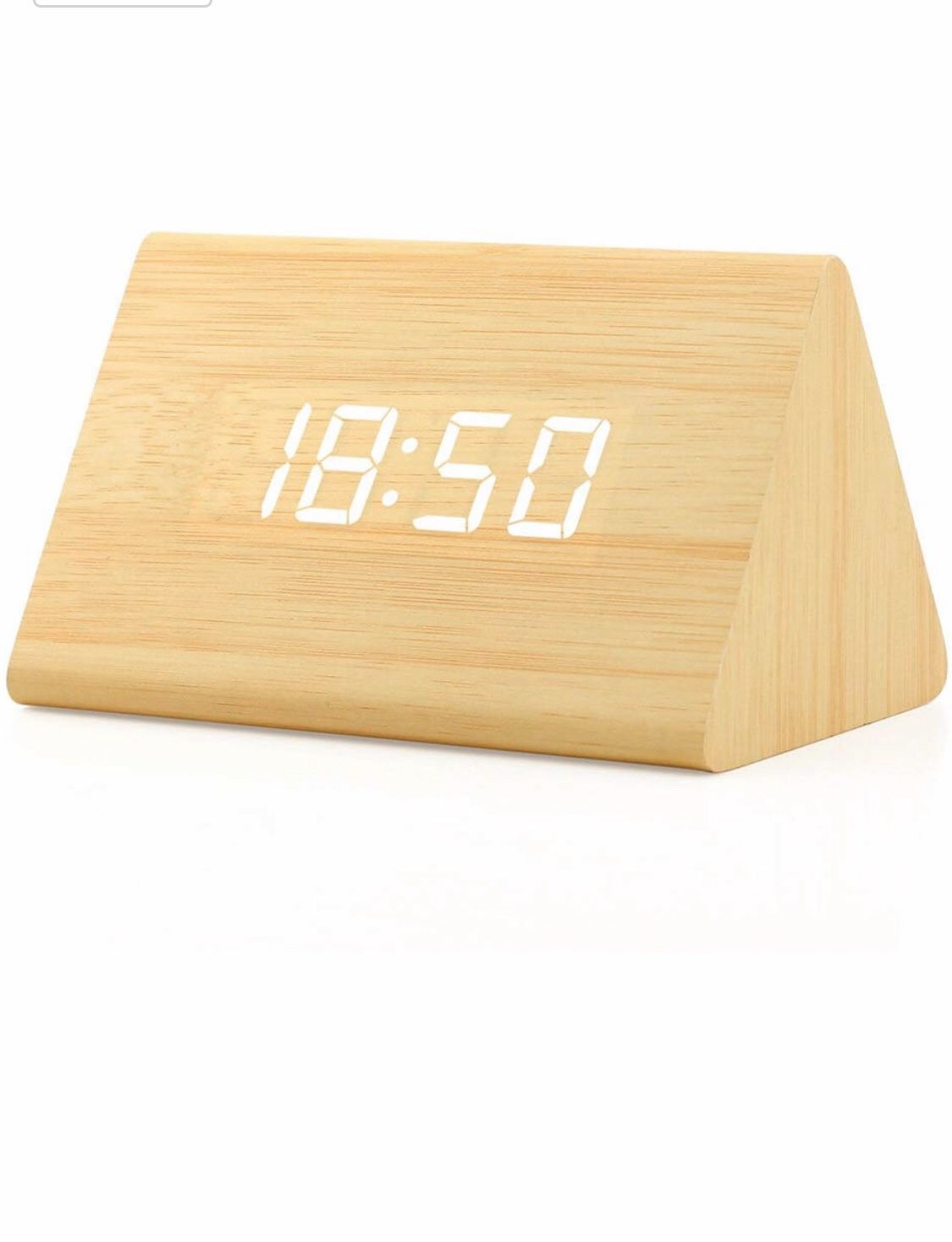 Wooden digital clock