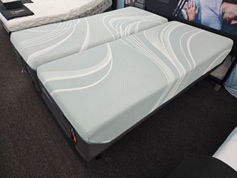 Tempur-Pedic LuxeAdapt 2.0 Soft - Split California King Mattress Set w/ FREE Adjustable Bases| Brand New