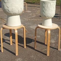 New Set Of Fiber Clay Garden Planter's High Quality Masterpiece Very Detailed 