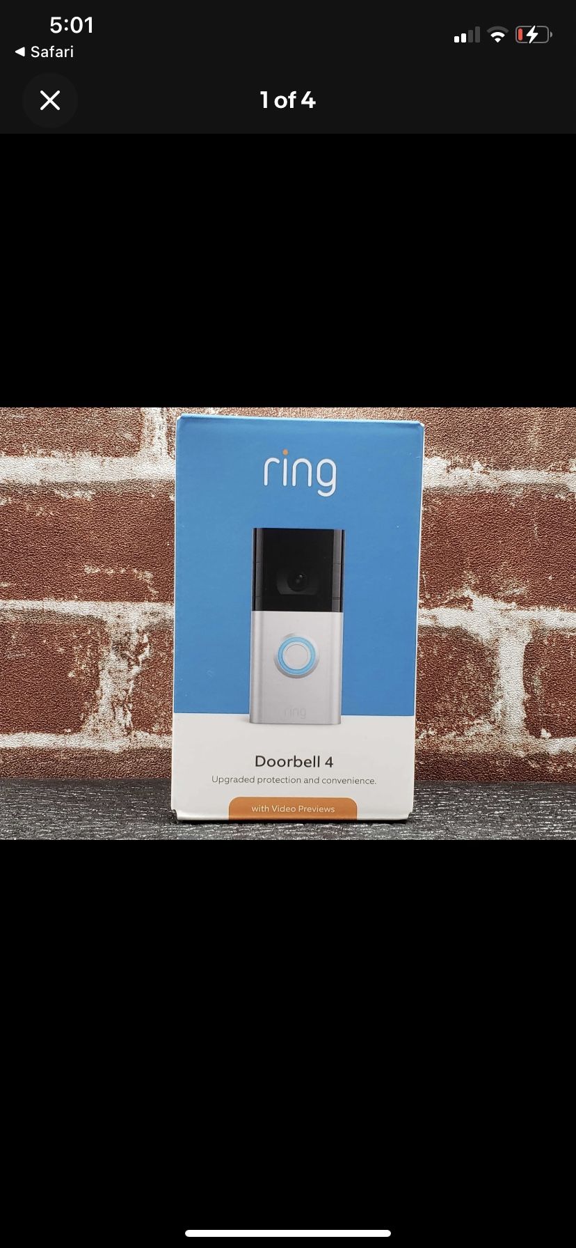 Ring Video Doorbell 4 Battery or Hardwired