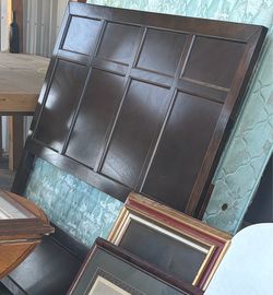 Queen bed frame with foot broad