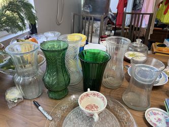 6 Big Glass Vase
