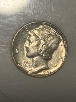 1945-D Mercury Dime BU Full Bands