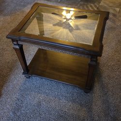 Side table glass top 35.00
