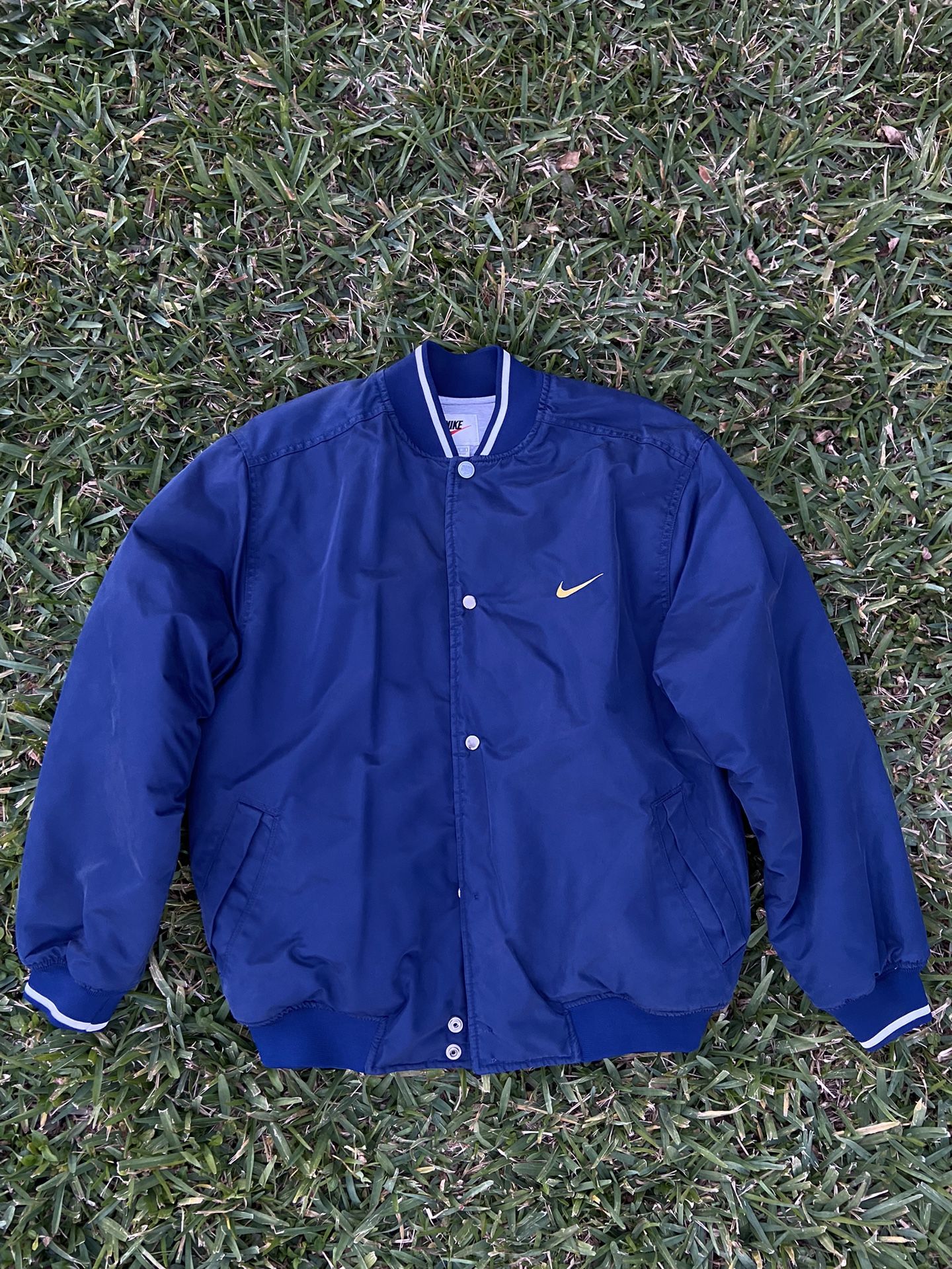 Vintage Nike Button Up Bomber Jacket