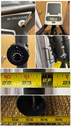 Maxkare Magnetic Elliptical Trainer Exercise Machine Driven 8 Level Resistance LCD Monitor Pulse Smooth Quiet Front Flywheel for Sale in Greece NY