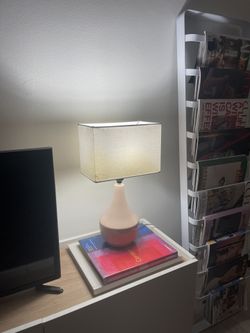 Pink Ceramic Table Lamp