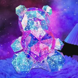 in His name LED Bear With Pink Heart Night Light for Girls–Night Light Kids-Kids Toys-Nursery Decor–Bedside Lamps-Birthday Gifts for Teens Kids Toddle