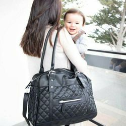 New mumsandbubs australia the sway diaper bag black or black and tan