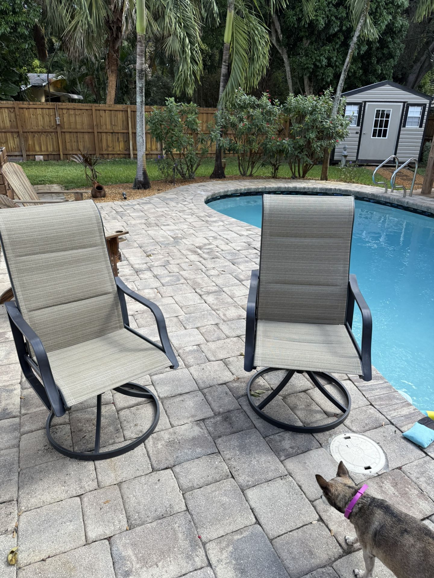 Outdoor patio swivel/rocking Chairs