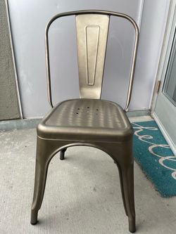 Farmhouse Stackable Gunmetal Chairs