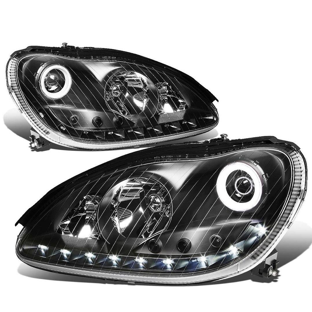 2000 to 2006 Mercedes Benz AMG S350 S450 S500 S55 S600 S65 LED Projector Headlights Faro Micas Luz