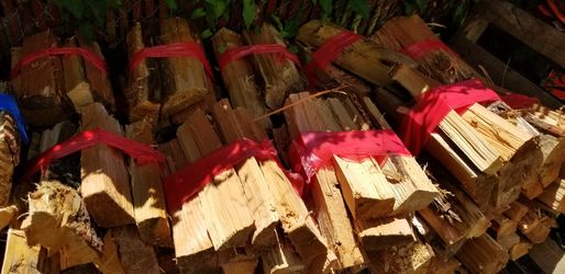 Bundles of dry-seasoned firewood (Ask about delivery)