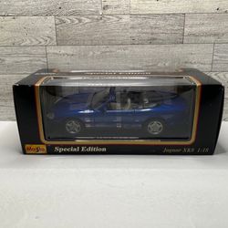MAISTO Blue ‘1996 Jaguar XK8 Convertible Special Edition • Die Cast Metal • Made In Thailand 