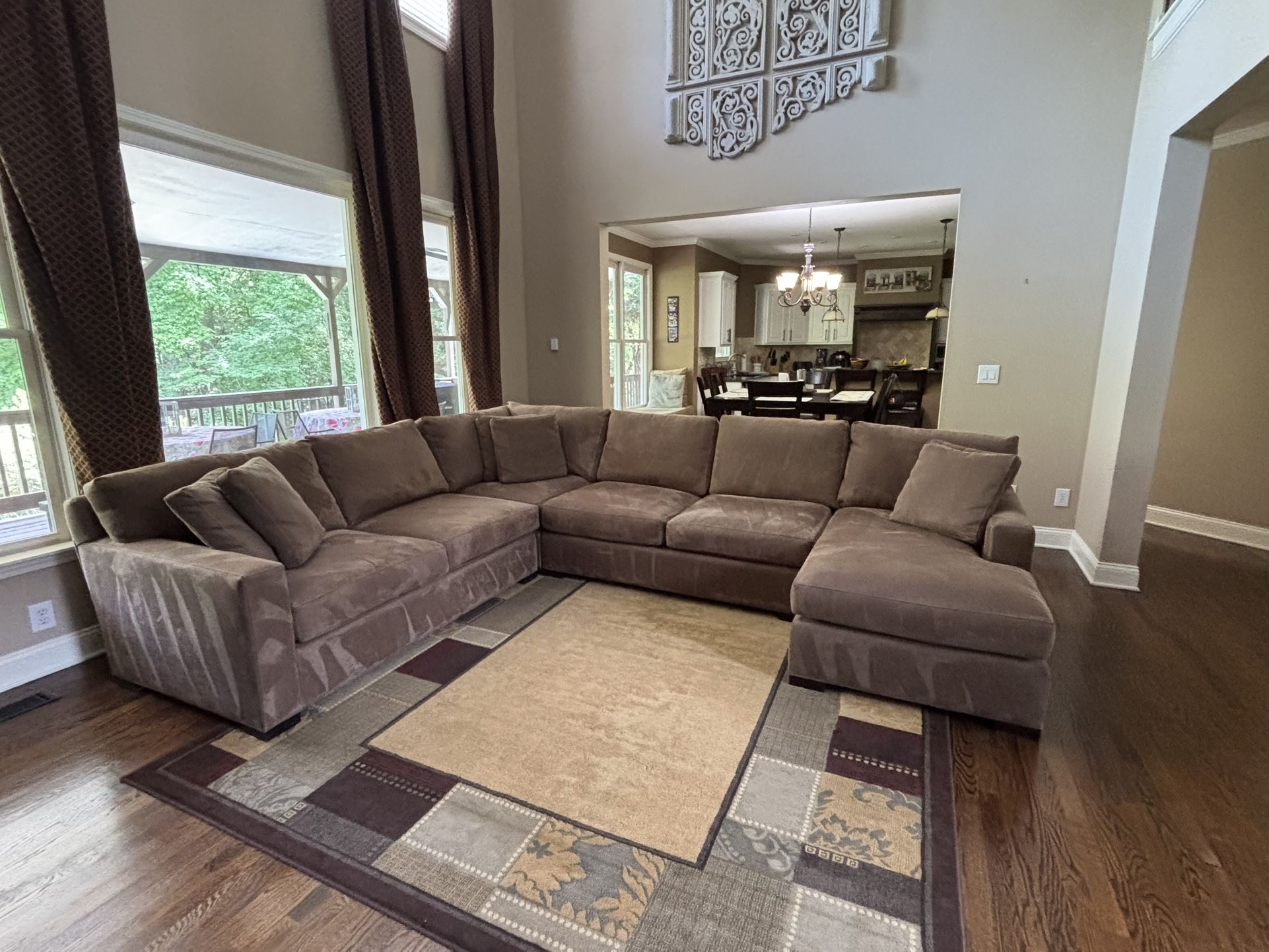 Axis 4-Piece L-Shaped Sectional Sofa with Chaise Lounge