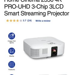 Home Cinema 2350 4K PRO-UHD 3-Chip 3LCD Smart Streaming Projector