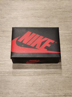 EMPTY BOX 2019 AIR JORDAN 1 RETRO OG HIGH SZ 7.5M/9W OBSIDIAN O555088 140 P/O