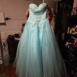 Teal/turquoise 15 Quince Dress