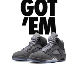 Air Jordan Wolf Grey 5s