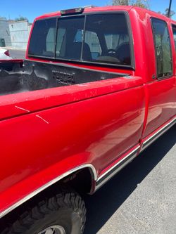 Red 1998 GMC Sierra Extended Cab Pickup Truck