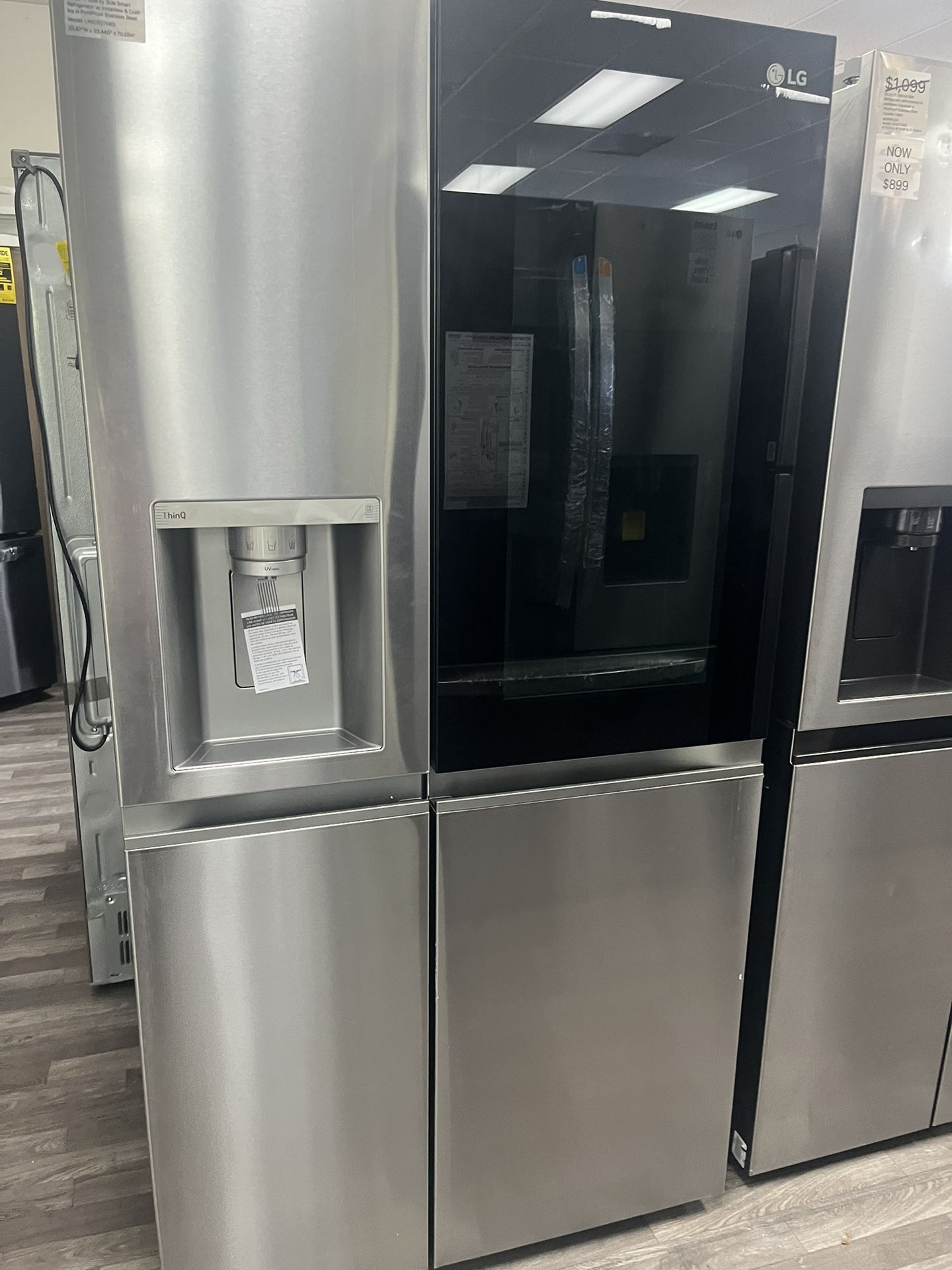 Open Box / 27cu.ft Side By side Fridge With Knock Knock ✊ Door  WAS$2099 Now$1099