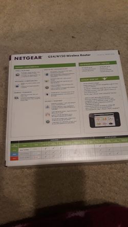Netgear Wireless Router G54/N150