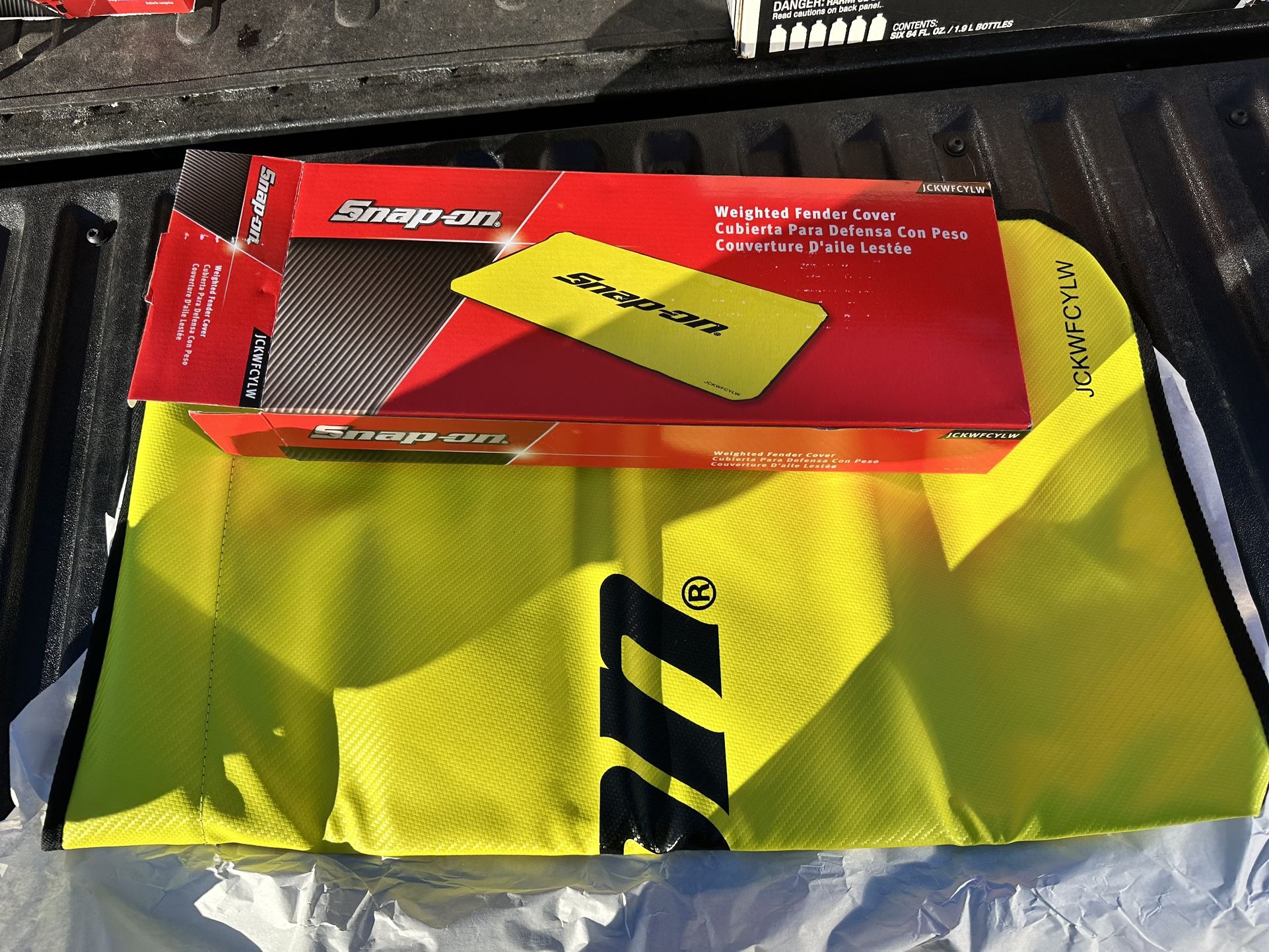 New Snap On Weighted Fender Cover(yellow)