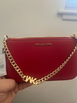 New Michael Kors red small cute hand bag