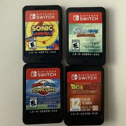 Nintendo Switch Game Bundle Sonic Dragonball Z Mario Scribblenauts