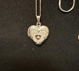 Sterling Silver Necklace Locket
