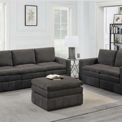 Sofa, Love Seat & Ottoman